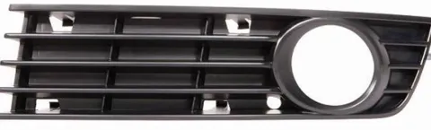 Grille de calandre gauche pour AUDI A4 II 2000-2004, trou antibrouillard, fermé, Neuve