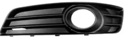 Grille de calandre gauche pour AUDI A3 II ph.3 (3 portes) 2008-2012, noire, (fermé), trou feu AB