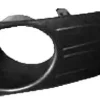 Grille de calandre gauche pour DACIA LOGAN I phase 2, 2008-2012, noire, trou AB, pare chocs avant