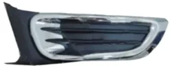 Grille de calandre gauche pour CITROËN C3 PICASSO ph.1, 2009-2012, noire & chromée, pare chocs avant