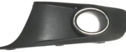Grille de calandre gauche pour VOLKSWAGEN CADDY III ph.2, 2010-2015, noire avec contour chromé, trou feu antibrouillard, Neuve
