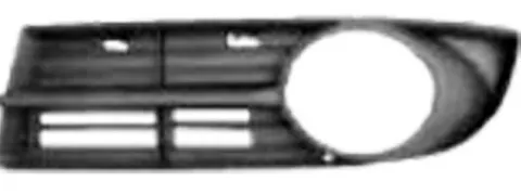Grille de calandre gauche pour VOLKSWAGEN TOURAN I ph.1, 2003-2006, noire, trou feu antibrouillard