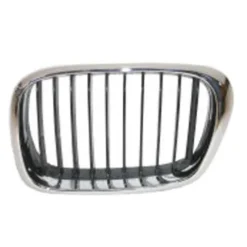 Grille de radiateur avant gauche pour BMW Serie 5 E39, 2000-2003, chromée, Neuve