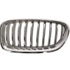 Grille de radiateur avant gauche pour BMW Serie 5 F10N, 2013-2016, chromée/titane, Mod. MODERN LINE, Neuve