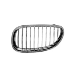 Grille de radiateur avant gauche pour BMW Serie 5 E60-E61, 2003-2007, chromée, Neuve