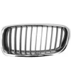 Grille de radiateur avant gauche pour BMW Serie 3 F30, 2012-2014, argentée, baguette décorative chromée, Mod. MODERN LINE, Neuve