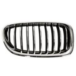 Grille de radiateur avant droite pour BMW Serie 5 F10N, 2013-2016, chromée/noire, Mod. LUXURY LINE-BASIS, Neuve