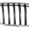 Grille de radiateur droite pour BMW X3 F25 2010-2015, contour chromé, lames noires, Neuve