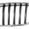 Grille de radiateur gauche pour BMW X3 F25 2010-2015, contour chromé, lames noires, Neuve
