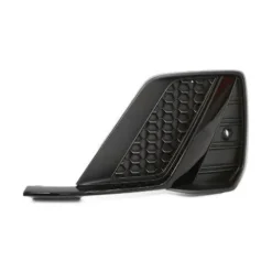 Grille gauche pare-chocs avant pour AUDI A1 II depuis 2018, avec moulure noire brillante, sans siège antibrouillard, trous PDC, Mod. S-LINE, noire, Neuve