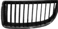 Grille latérale avant gauche pour BMW série 3 E90-E91 2005-2008, noire, profil chromé, Neuve
