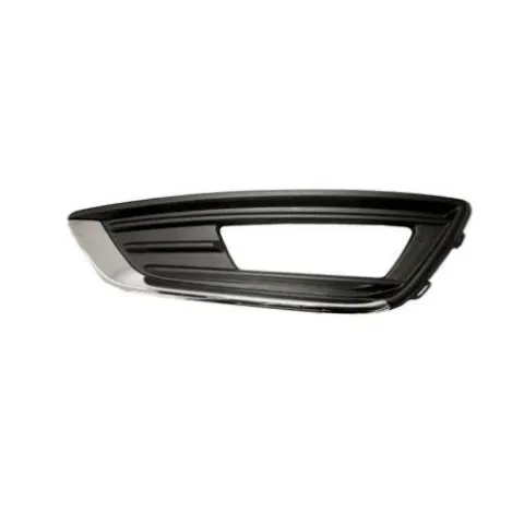 Grille latérale gauche pare-chocs avant, pour FORD FOCUS III phase 2 2014-2018, avec trou, profil chromé, Neuve