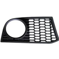 Grille pare chocs avant droit pour BMW Serie 5 F10 M-TECH, 2010-2013, trou feu antibrouillard ouverte, noire, Neuve