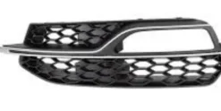 Grille pare chocs avant gauche pour AUDI A3 III ph.1 2012-2016, noire, avec moulure argentè, Mod.S3, Neuve