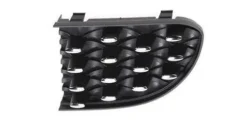 Grille pare chocs avant gauche pour FIAT 500 depuis 2015, noire, avec moulure chromèe, Neuve