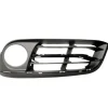 Grille pare chocs avant gauche pour BMW Serie 5 F10N, 2013-2016, trous moulure, trou feu antibrouillard, noire, Mod. LUXURY MODERN LINE, Neuve