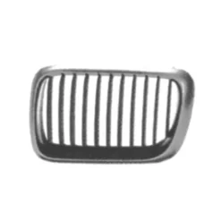 Grille radiateur avant gauche pour BMW Serie 3 E36 COUPÉ, 1993-1998, chromée, Neuve