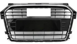 Grille radiateur pour AUDI A1 2014-2018, noire brillante, avec cadre chromé, Neuve