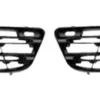 Grilles de calandre droite et gauche pour RENAULT SCENIC II phase 2, 2006-2009, noires, supérieures