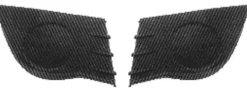 Grilles de calandre droite & gauche RENAULT CLIO III phase 1 2005-2009 inférieures, pare chocs avant