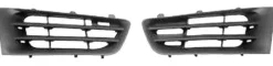 Grilles de calandre pour RENAULT MÉGANE II ph. 2, 2006-2009, droite & gauche, Noires, supérieures