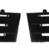 Grilles de calandre supérieures droite & gauche pour RENAULT MEGANE II phase 1, 2002-2005 noires