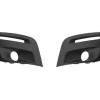 Kit 2 grilles de calandre pour PEUGEOT PARTNER II ph.3 2015-2018, trous antibrouillards, noir