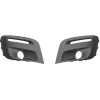 Kit 2 grilles de calandre pour PEUGEOT PARTNER II ph.3 2015-2018, trous antibrouillards, à peindre