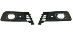 Kit Grilles de calandre droit et gauche pour RENAULT CAPTUR 2017-2019, trous Antibrouillard et PDC, Noires et Chromées, Neuves