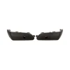 Kit moulures droit et gauche pare chocs arrière pour RENAULT TWINGO II phase 1, 2007-2011, trous radar, noirs, Neufs