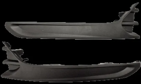 Kit moulures latéral inférieur pare chocs avant droit et gauche pour RENAULT CLIO IV 2016-2019, Neuf