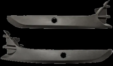 Kit moulures latérales pare chocs avant droit/gauche avec trou radar, pour RENAULT CLIO IV 2016 Neuf