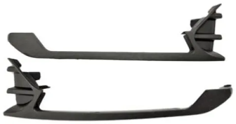 Kit moulures pare chocs avant pour feu de jour droit & gauche pour RENAULT CLIO IV 2016-2019, Neuf