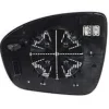 Miroir Glace de rétroviseur extérieur droit pour RENAULT CAPTUR II depuis 2020, dégivrant, BLIS, Neuf