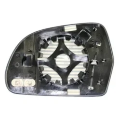 Miroir Glace de rétroviseur extérieur droit pour AUDI A5 I phase 1, 2009-2011, H 115 mm., avec support de fixation, dégivrant, neuf