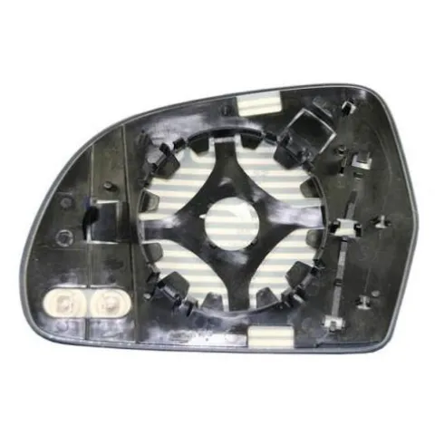 Miroir Glace de rétroviseur extérieur droit pour AUDI A5 I phase 2, 2011-2017, H 115 mm., avec support de fixation, dégivrant, neuf