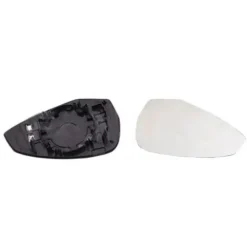 Miroir Glace de rétroviseur extérieur droit pour AUDI A5 II phase 1, 2017-2020, avec support de fixation, dégivrant, neuf