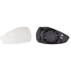 Miroir Glace de rétroviseur extérieur gauche pour AUDI A5 II phase 1, 2017-2020, avec support de fixation, dégivrant, neuf