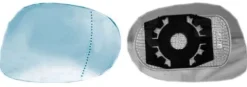 Miroir Glace de rétroviseur droit pour LANCIA DELTA depuis 2008, dégivrant, blu, Neuf