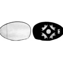 Miroir Glace de rétroviseur gauche pour ALFA ROMEO 147 2000-2004, dégivrant, Neuf