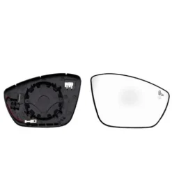 Miroir Glace de rétroviseur extérieur droit pour CITROËN C4 CACTUS phase 2, 2018-2020, BLIS, dégivrant, avec support de fixation, neuf