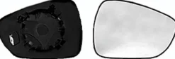 Miroir Glace rétroviseur droit pour CITROËN C3 II phase 1, 2009-2013, à clipser, Neuf