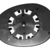 Miroir Glace rétroviseur droit pour TOYOTA AYGO I phase 3, 2012-2014, à clipser, Neuf