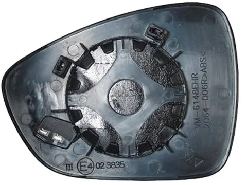 Miroir Glace rétroviseur droit pour CITROËN C4 GRAND PICASSO II, 2013-2016, dégivrant, à clipser