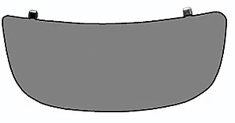 Miroir Glace rétroviseur droit pour NISSAN PRIMASTAR phase 1, 2001-2006, verre inférieur, à coller