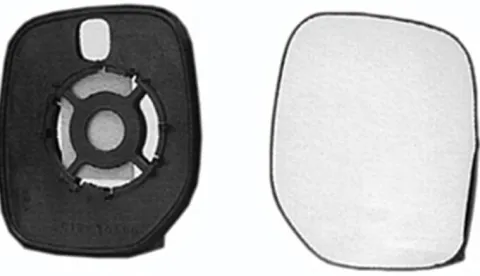 Miroir Glace rétroviseur droit pour PEUGEOT PARTNER I phase 1, 1996-2002, dégivrant, à clipser