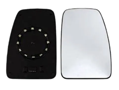 Miroir Glace rétroviseur droit pour RENAULT MASTER II phase 2, 2003-2010 verre supérieur, à clipser