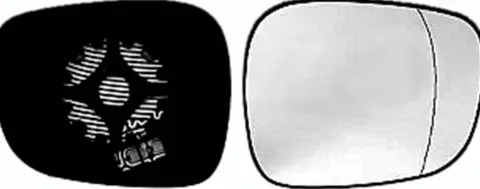 Miroir Glace rétroviseur droit pour BMW X1 E84 ph. 1 2009-2012, dégivrant, anti-éblouissant ELECTRO chroméD, Neuf
