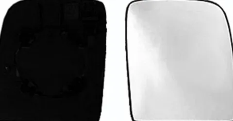 Miroir Glace rétroviseur droit pour CITROËN JUMPY II 2007-2016, verre supérieur, à clipser