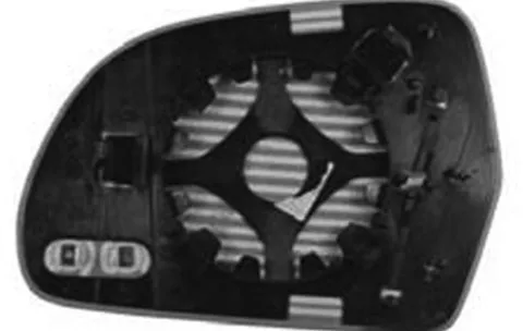 Miroir Glace rétroviseur droit pour SKODA OCTAVIA II ph. 2 2009-2013, dégivrant, Neuf